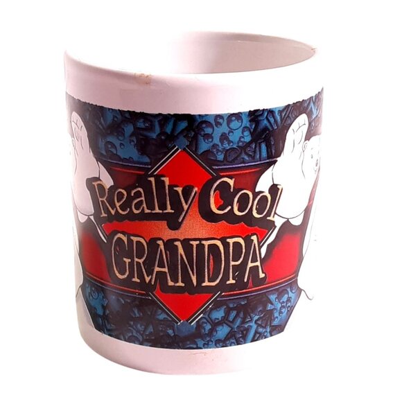 Really Cool Grandpa Coca-Cola Polar Bear Mug 1999 School Design Dishwasher Safe - Picture 2 of 6